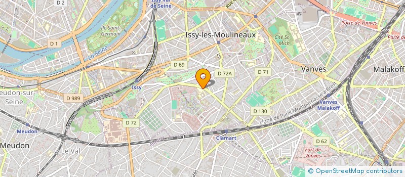 localisation de l'entreprise ASSOCIATION SPORTIVE DU COLLEGE DE LA PAIX à ISSY-LES-MOULINEAUX