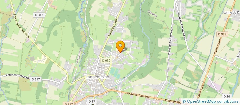 localisation de l'entreprise ASSOCIATION SPORTIVE DU COLLEGE DE LANNEMEZAN  LANNEMEZAN