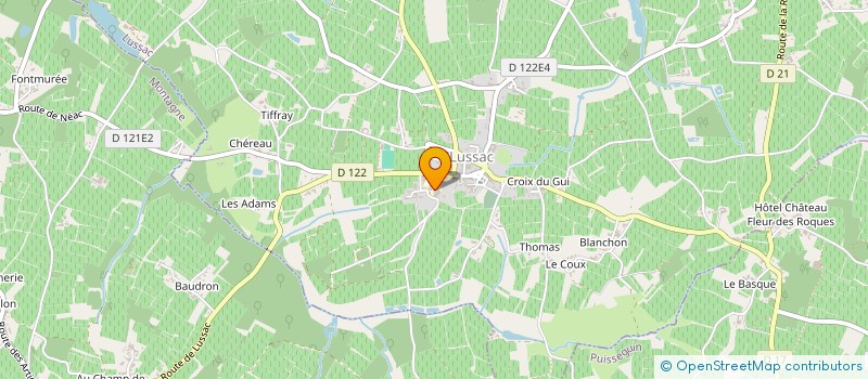 localisation de l'entreprise ASSOCIATION SPORTIVE DU COLLEGE DE LUSSAC  LUSSAC