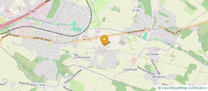 localisation de l'entreprise ASSOCIATION SPORTIVE DU COLLEGE DE MONTRABE  MONTRABE