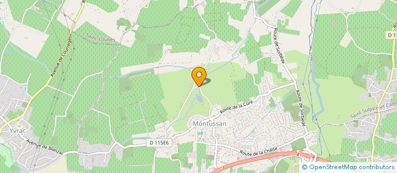 localisation de l'entreprise ASSOCIATION SPORTIVE DU COLLEGE DE MONTUSSAN  MONTUSSAN