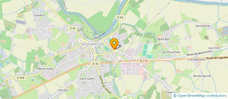 localisation de l'entreprise ASSOCIATION SPORTIVE DU COLLEGE DE NEGREPELISSE  NEGREPELISSE