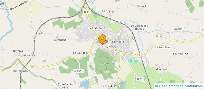 localisation de l'entreprise ASSOCIATION SPORTIVE DU COLLEGE DE NEXON  NEXON