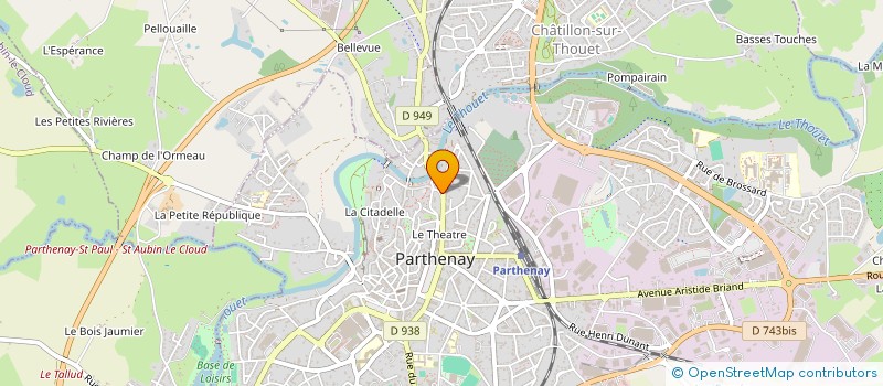 localisation de l'entreprise ASSOCIATION SPORTIVE DU COLLEGE DE PARTHENAY  PARTHENAY