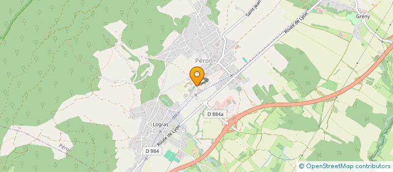 localisation de l'entreprise ASSOCIATION SPORTIVE DU COLLEGE DE PERON  PERON