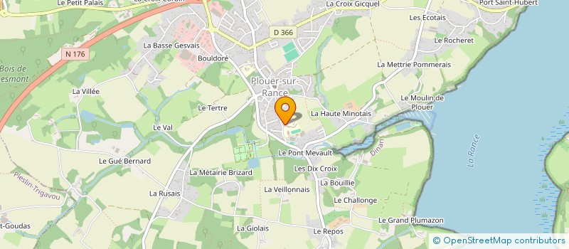 localisation de l'entreprise ASSOCIATION SPORTIVE DU COLLEGE DE PLOUER SUR RANCE  PLOUER-SUR-RANCE