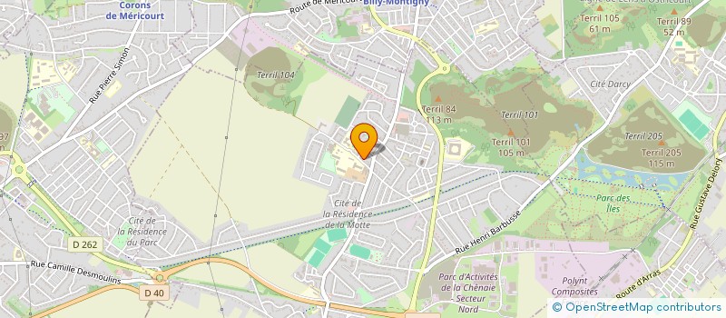 localisation de l'entreprise ASSOCIATION SPORTIVE DU COLLEGE DE ROUVROY  ROUVROY