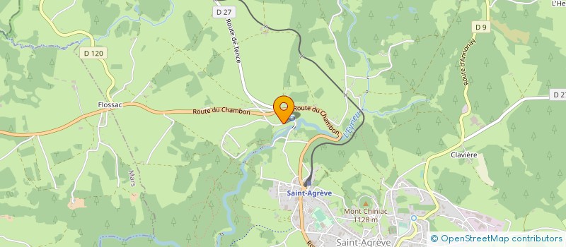 localisation de l'entreprise ASSOCIATION SPORTIVE DU COLLEGE DE SAINT AGREVE  SAINT-AGREVE