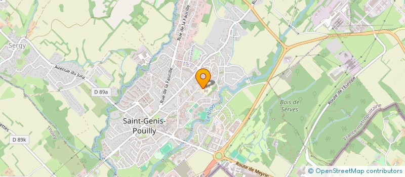 localisation de l'entreprise ASSOCIATION SPORTIVE DU COLLEGE DE SAINT-GENIS-POUILLY  SAINT-GENIS-POUILLY