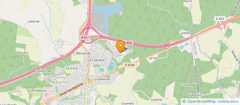 localisation de l'entreprise ASSOCIATION SPORTIVE DU COLLEGE DE SAINT GEOURS DE MAREMNE à SAINT-GEOURS-DE-MAREMNE