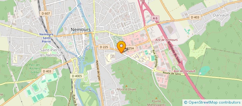 localisation de l'entreprise ASSOCIATION SPORTIVE DU COLLEGE DE SAINT PIERRE LES NEMOURS  NEMOURS