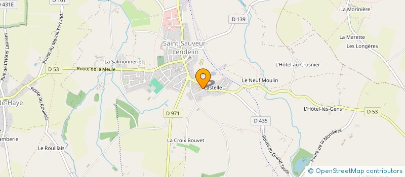 localisation de l'entreprise ASSOCIATION SPORTIVE DU COLLEGE DE SAINT-SAUVEUR-LENDELIN  SAINT-SAUVEUR-VILLAGES