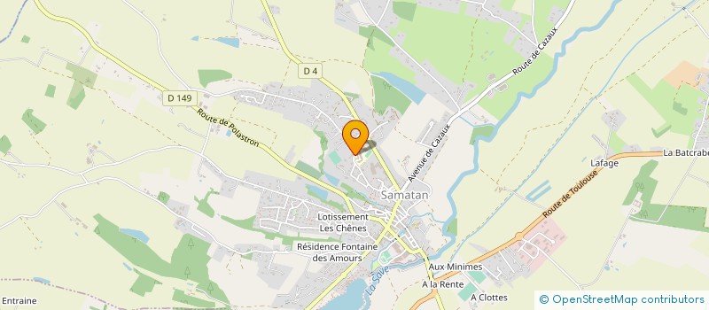 localisation de l'entreprise ASSOCIATION SPORTIVE DU COLLEGE DE SAMATAN  SAMATAN