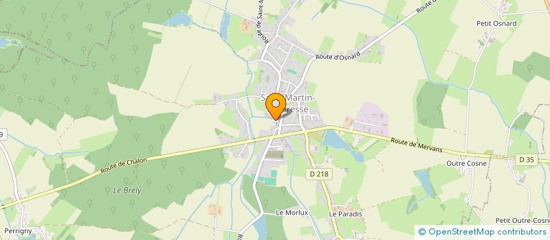 localisation de l'entreprise ASSOCIATION SPORTIVE DU COLLEGE DE ST MARTIN EN BRESSE  SAINT-MARTIN-EN-BRESSE