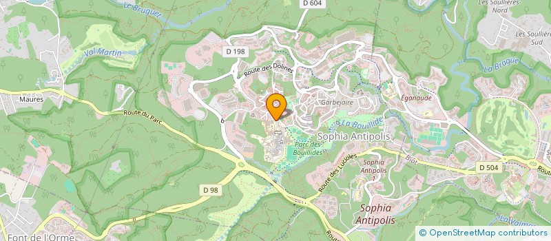 localisation de l'entreprise ASSOCIATION SPORTIVE DU COLLEGE DE VALBONNE  VALBONNE