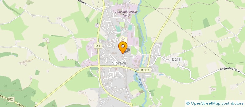 localisation de l'entreprise ASSOCIATION SPORTIVE DU COLLEGE DE VIBRAYE  VIBRAYE