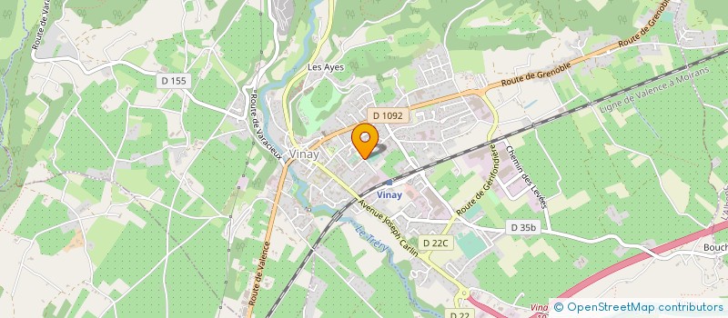 localisation de l'entreprise ASSOCIATION SPORTIVE DU COLLEGE DE VINAY  VINAY