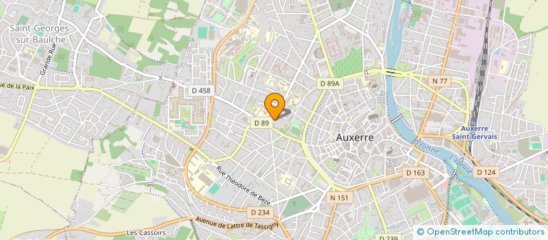 localisation de l'entreprise ASSOCIATION SPORTIVE DU COLLEGE DENFERT ROCHEREAU à AUXERRE