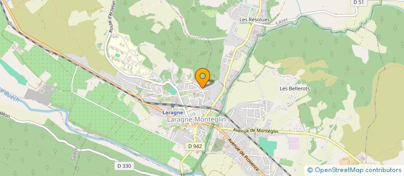localisation de l'entreprise ASSOCIATION SPORTIVE DU COLLEGE DES HAUTS DE PLAINE DE LARAGNE à LARAGNE-MONTEGLIN