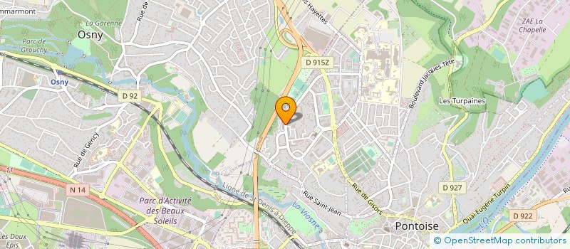 localisation de l'entreprise ASSOCIATION SPORTIVE DU COLLEGE DES LOUVRAIS  PONTOISE