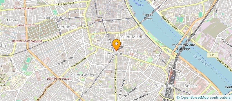 localisation de l'entreprise ASSOCIATION SPORTIVE DU COLLEGE DES SCIENCES DE L'HOMME DE L'UNIVERSITE DE BORDEAUX  BORDEAUX