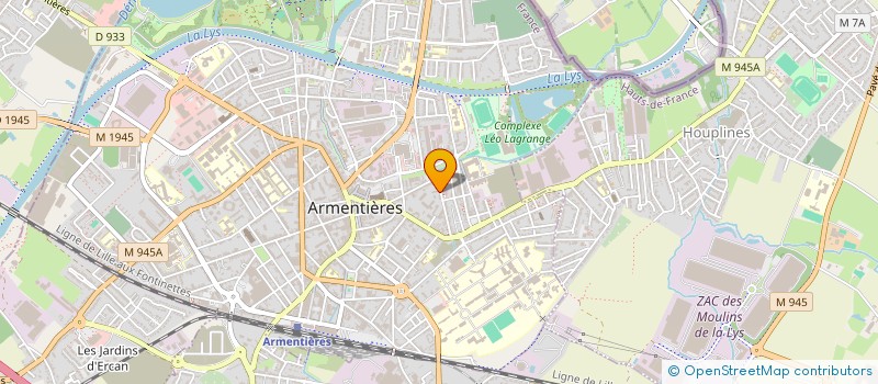 localisation de l'entreprise ASSOCIATION SPORTIVE DU COLLEGE DESROUSSEAUX à ARMENTIERES