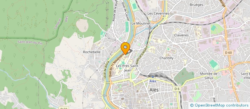 localisation de l'entreprise ASSOCIATION SPORTIVE DU COLLEGE DIDEROT  ALES