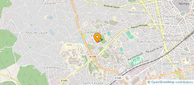 localisation de l'entreprise ASSOCIATION SPORTIVE DU COLLEGE DIDEROT VALDEGOUR-NIMES  NIMES