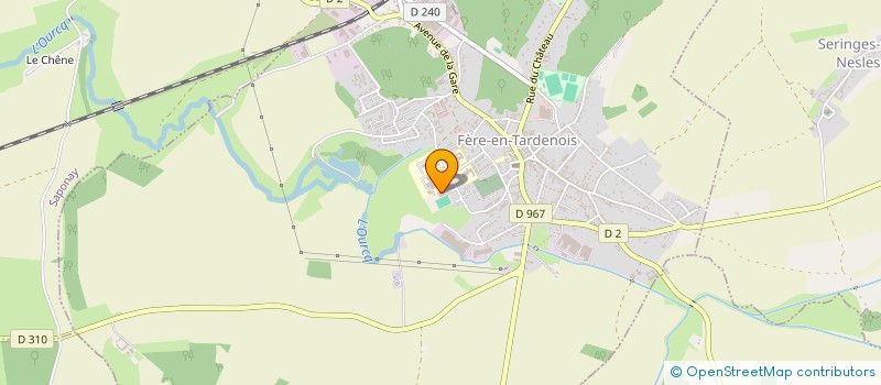 localisation de l'entreprise ASSOCIATION SPORTIVE DU COLLEGE DITE UNSS UNION NATIONALE DU SPORT SCOLAIRE  FERE-EN-TARDENOIS