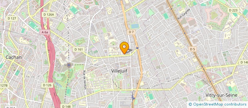 localisation de l'entreprise ASSOCIATION SPORTIVE DU COLLEGE DU CENTRE AIME CESAIRE à VILLEJUIF