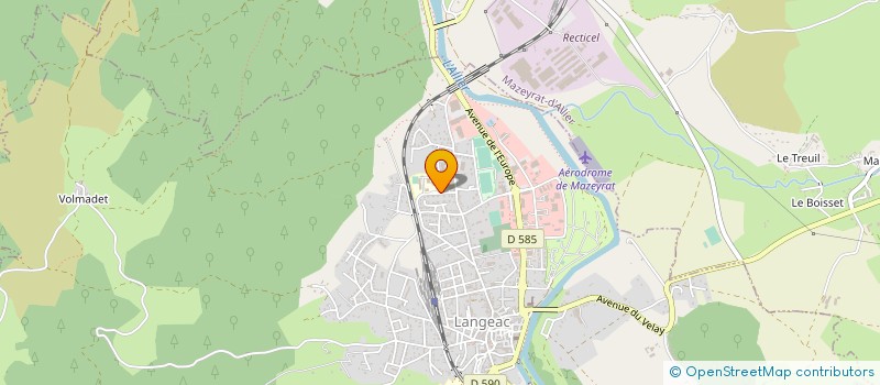 localisation de l'entreprise ASSOCIATION SPORTIVE DU COLLEGE DU HAUT ALLIER à LANGEAC