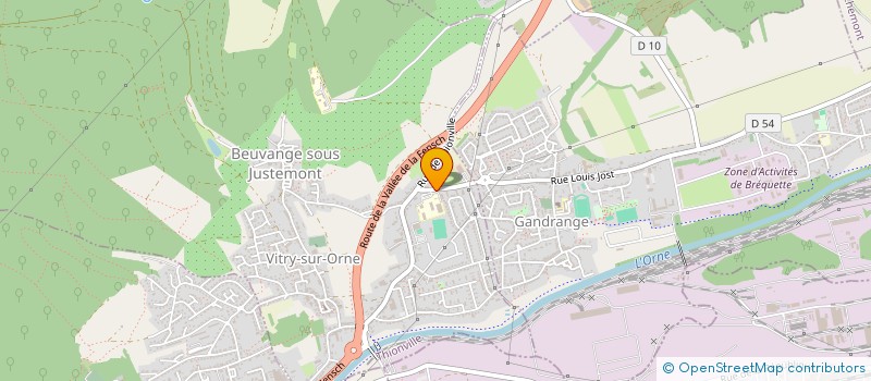 localisation de l'entreprise ASSOCIATION SPORTIVE DU COLLEGE DU JUSTEMONT  VITRY-SUR-ORNE