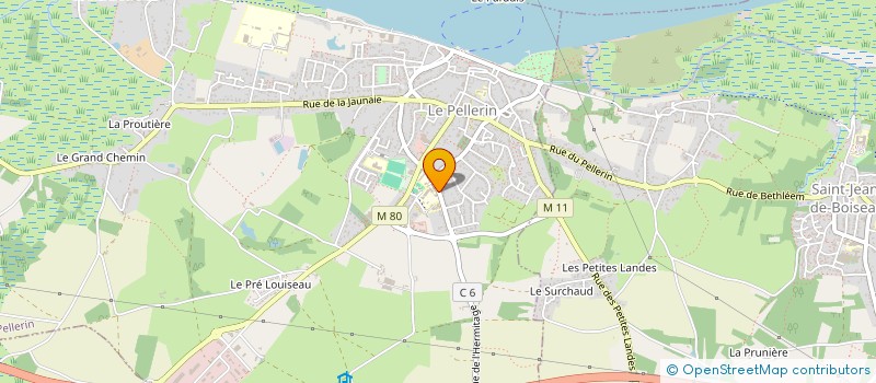 localisation de l'entreprise ASSOCIATION SPORTIVE DU COLLEGE DU PELLERIN  LE PELLERIN