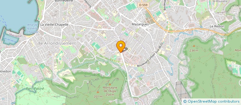 localisation de l'entreprise ASSOCIATION SPORTIVE DU COLLEGE DU ROY D ESPAGNE à MARSEILLE