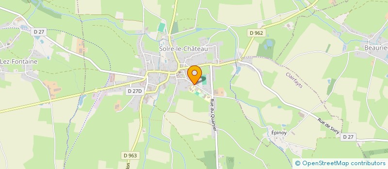 localisation de l'entreprise ASSOCIATION SPORTIVE DU COLLEGE DU SOLREZIS  SOLRE-LE-CHATEAU