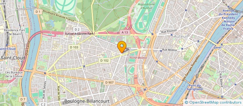 localisation de l'entreprise ASSOCIATION SPORTIVE DU COLLEGE DUPANLOUP à BOULOGNE-BILLANCOURT