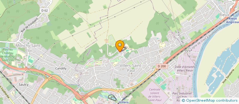 localisation de l'entreprise ASSOCIATION SPORTIVE DU COLLEGE EMILE LAMBERT  VILLERS-SAINT-PAUL