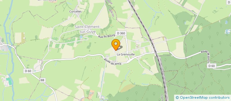 localisation de l'entreprise ASSOCIATION SPORTIVE DU COLLEGE EN FLEURETTE DE SAINT GENGOUX LE NATIONAL  SAINT-GENGOUX-LE-NATIONAL