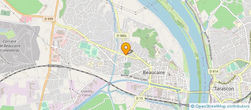 localisation de l'entreprise ASSOCIATION SPORTIVE DU COLLEGE EUGENE-VIGNE DE BEAUCAIRE  BEAUCAIRE