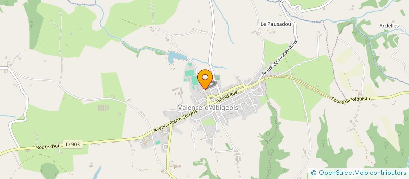 localisation de l'entreprise ASSOCIATION SPORTIVE DU COLLEGE EUSTACHE DE BEAUMARCHAIS  VALENCE-D'ALBIGEOIS