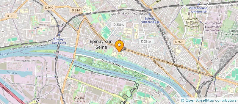 localisation de l'entreprise ASSOCIATION SPORTIVE DU COLLEGE EVARISTE GALOIS à EPINAY-SUR-SEINE