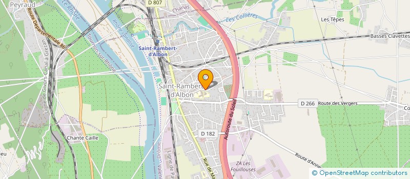localisation de l'entreprise ASSOCIATION SPORTIVE DU COLLEGE F.BERTHON à SAINT-RAMBERT-D'ALBON