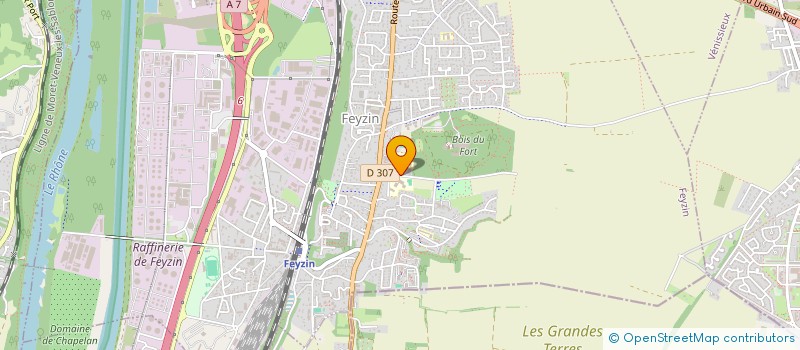 localisation de l'entreprise ASSOCIATION SPORTIVE DU COLLEGE F. MISTRAL DE FEYZIN  FEYZIN