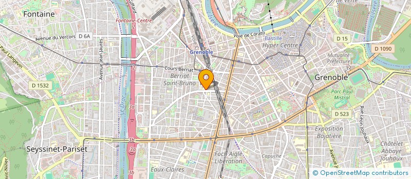 localisation de l'entreprise ASSOCIATION SPORTIVE DU COLLEGE FANTIN LATOUR à GRENOBLE