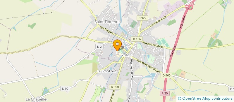 localisation de l'entreprise ASSOCIATION SPORTIVE DU COLLEGE FERDINAND DE LESSEPS à VATAN