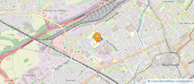 localisation de l'entreprise ASSOCIATION SPORTIVE DU COLLEGE FRANCOIS VILLON  MULHOUSE