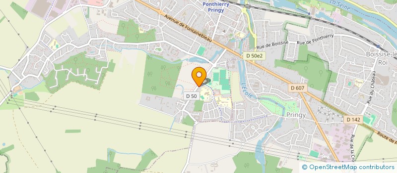 localisation de l'entreprise ASSOCIATION SPORTIVE DU COLLEGE FRANCOIS VILLON DE PONTHIERRY  SAINT-FARGEAU-PONTHIERRY