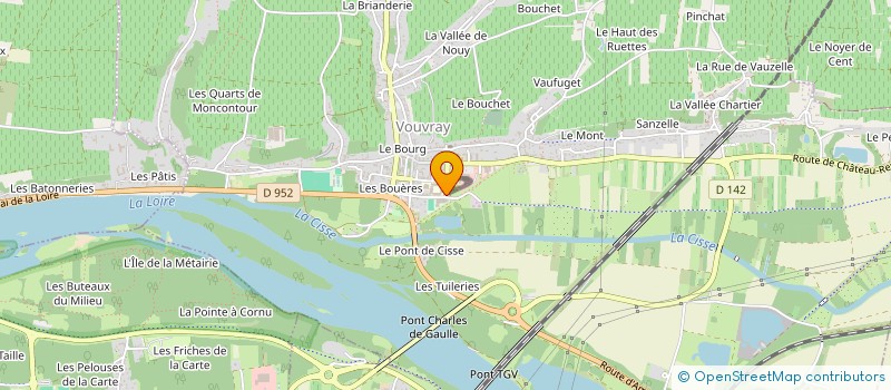 localisation de l'entreprise ASSOCIATION SPORTIVE DU COLLEGE GASTON HUET  VOUVRAY