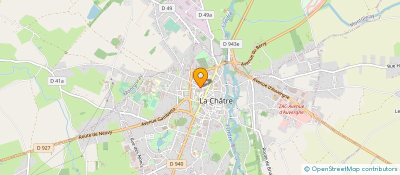 localisation de l'entreprise ASSOCIATION SPORTIVE DU COLLEGE GEORGE SAND à LA CHATRE