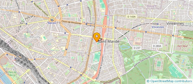 localisation de l'entreprise ASSOCIATION SPORTIVE DU COLLEGE GERMAINE TILLION  PARIS